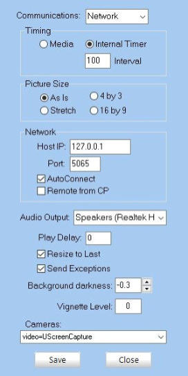 Cue Player Premium Plus setup screen